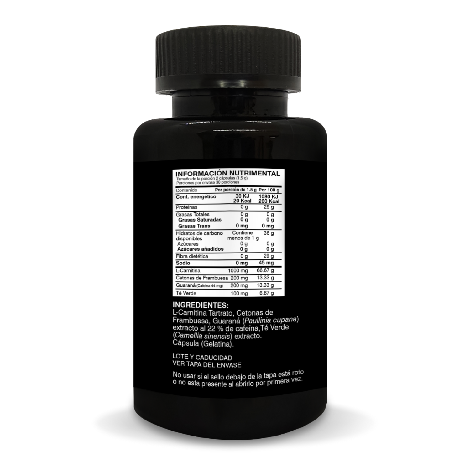 l carnitina con cetonas de frambuesa L-CARNITINA + CETONAS – BIOSUPLE