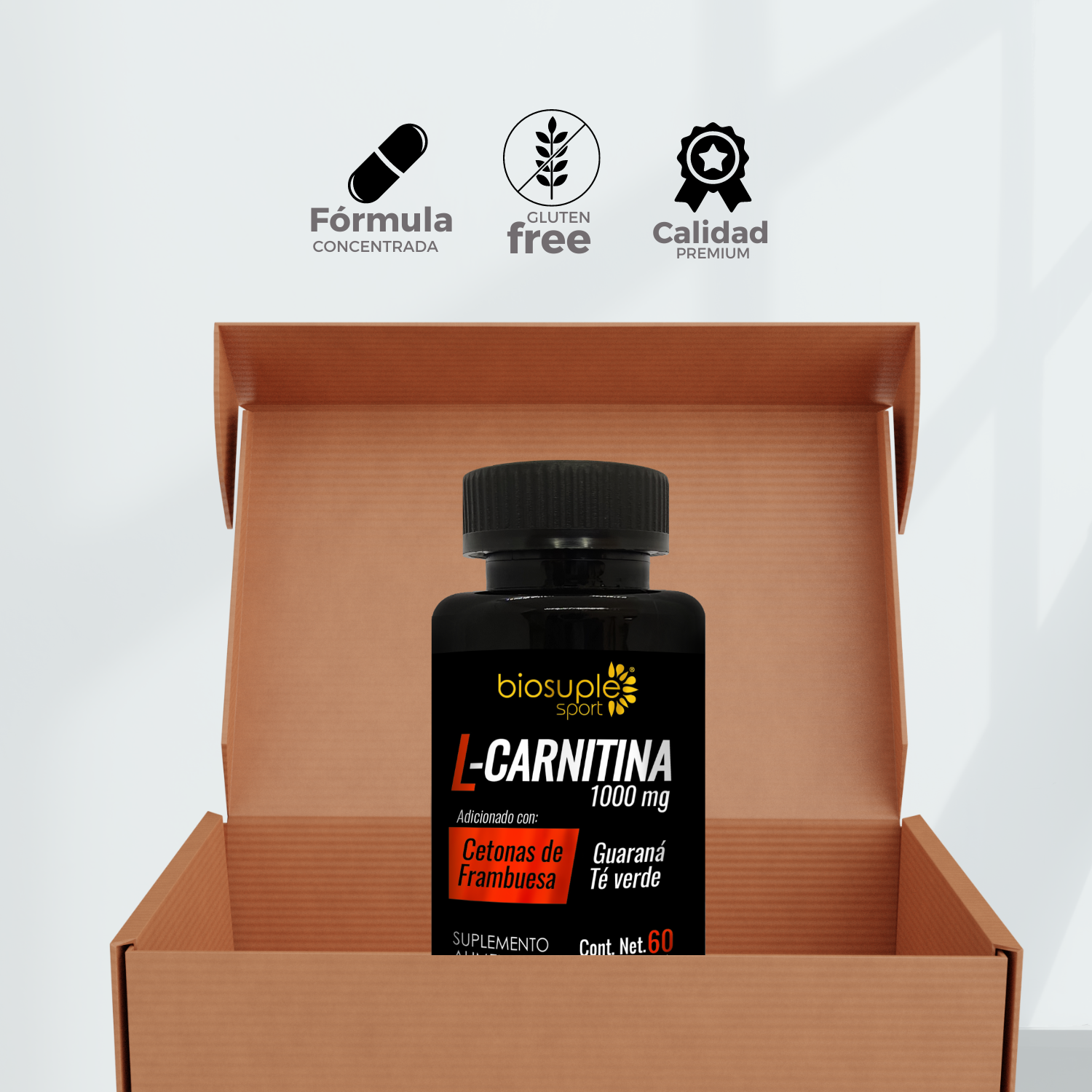 L-CARNITINA + CETONAS BIOSUPLE L-CARNITINA + CETONAS BIOSUPLE